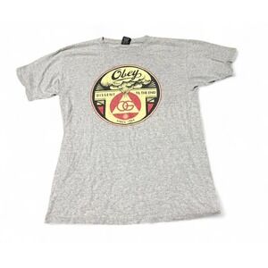 Obey OG Dissent Til The End Graphic T-Shirt Gray Men's Medium Streetwear